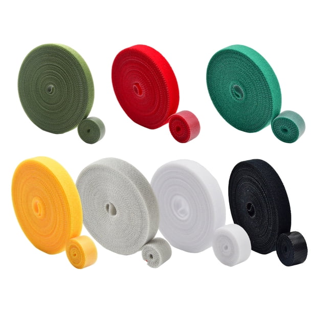 Cinta autoadhesiva súper fuerte -3 mx 20 mm, resistente a la intemperie, resistente al desgaste por ambos lados + negra + roja + amarilla + gris + verde, para colocar mosquiteras como elemento de