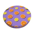 thumbnail image 6 of Uemuo Yellow Lemon And Orange Pattern Round Bar Stool Seat Covers Washable Stool Cushion Slipcover Elastic Bar Chair Covers-, 6 of 7