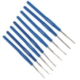 thumbnail image 4 of Crochet Hooks,Knitting Needles Set,8pcs Crochet Hooks Blue Thin Ergonomic Handle Polishing Treatment Stainless Steel Knitting Needles Set For Weaving, 4 of 8