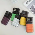 thumbnail image 3 of Feishell Case for iPhone 13 Pro Max Puffer Case, Double Colors 3D Down Jacket Design PU Leather Shockproof Non-Scratches Lens Protection Phone Cover for iPhone 13 Pro Max - Green, 3 of 8