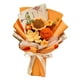 thumbnail image 3 of Ramo de la flor de la flor de crochet regalo de la madre del día de la hija de la hija de la decoración del hogar artificial para la flor de la vierna Tulipán naranja, 3 of 8