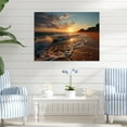 thumbnail image 2 of Designart "Golden Coastline III" Nautical & Beach Metal Wall Decor, 2 of 5