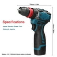 thumbnail image 4 of TFixol 18V Cordless Brushless 2-in-1 Drill Driver with 45Nm Torque, LED Light, and Cooling System for Home DIY, Furniture Assembly, and Car Repairs (Includes 2 Batteries & Charger, 110V US Plug), 4 of 6