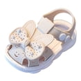 thumbnail image 3 of XEGLSBU Toddler Girl Sandals Outdoor Girls Sandals Comfort Footwear for Spring Summer Easy Snap Closure z260618-A-White Size 18, 3 of 9