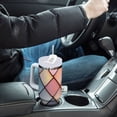 thumbnail image 4 of Yayeee 40oz Stainless Steel Tumbler with Straw and Handle Double-Wall Insulated Travel Water Bottle, Pink Shimmering Pattern, 4 of 8