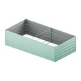 thumbnail image 3 of WORKPRO Galvanized Raised Garden Bed, 7.5 x 4 x 2 ft Outdoor Garden Planter Box for Vegetables, Flowers and Herbs, Green, 3 of 12