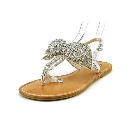- Dolce by Mojo Moxy Sienna Women Open-Toe Canvas Silver Slingback Sandal