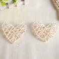 thumbnail image 6 of 5 pcs/Bag Heart Shape Sepak Takraw Rattan Ball Handicraft Party Wedding Room Decor(White), 6 of 6