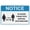 Warning Sign 4, variant on Notice Please Look But Do Not Touch Reflective Aluminum Sign - 8"x12", UV Protected, Waterproof, 4 Pre-Drilled Holes - Museum, Store Display, Office, Gallery