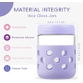 thumbnail image 3 of 6-Pack 16oz Glass Mason Jars with Silicone Sleeves, Airtight BPA-Free Overnight Oats Containers with Lids, Dishwasher Safe Leak-Proof Meal Prep Jars for Chia Pudding, Yogurt, Snacks, 3 of 9