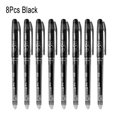 thumbnail image 1 of Erasable Gel Pen 0.7mm 0.5mm Bullet Tip Blue Black Red Color Ink Refill Rods Writing Drawing Painting Washable Handle 8pcs black 0.5mm, 1 of 6