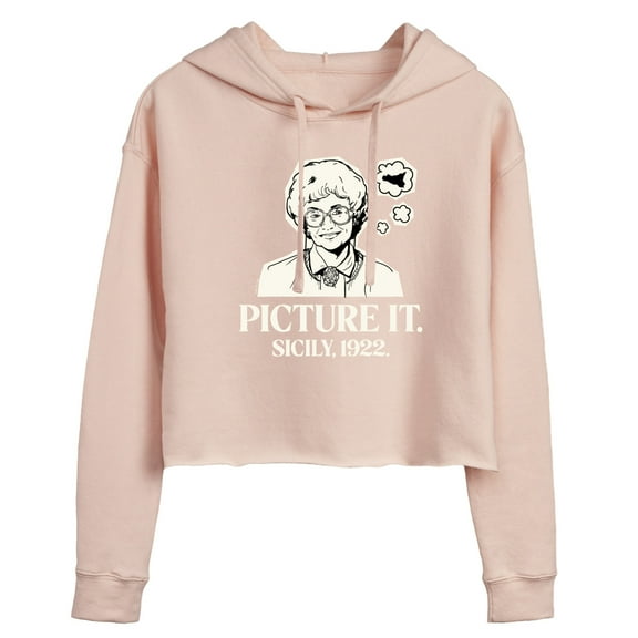 Golden Girls - Picture It Sicily - Juniors Cropped Pullover Hoodie