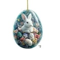thumbnail image 2 of Taicans Easter Egg Sun Catcher 7.9in,Stained Glass Style Window Hanging Decor with Bunny,Floral & Colorful Eggs Design,Spring Easter Home Ornament for Party,Kids Room Gift,Indoor Outdoor Decor, 2 of 6
