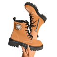 thumbnail image 4 of Willtoo Womens Ankle Boots Platform Chunky High Heel Lace Up Combat Boots Short Booties, 4 of 5