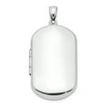 thumbnail image 1 of Sterling Silver Polished Rectangular Locket Charm Pendant, 1 of 5