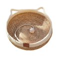 thumbnail image 3 of Cama tejida para gatos, cesta portátil para dormir, redonda, y resistente a los arañazos, para perros, cachorros, gatos de interior y mascotas S, 3 of 8