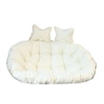 thumbnail image 1 of Cojín para silla colgante, grande, grueso, lavable, suave, para hamaca Blanco, 1 of 9