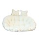 thumbnail image 1 of Cojín para silla de cesta colgante, cojín grande y grueso para silla de hamaca, cojín para Blanco, 1 of 9