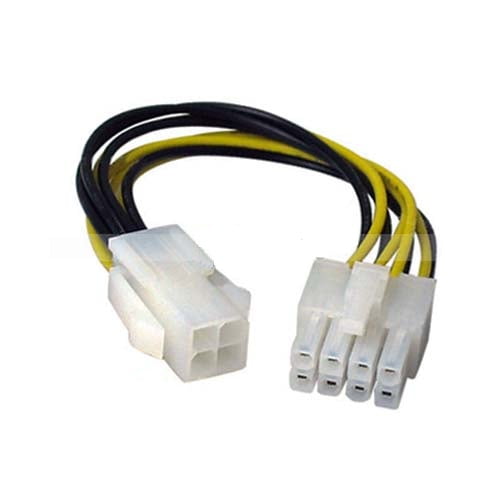 Computer Cables Arrival 4 Female Pin P4 to 8 Male Pin ATX EPS PC CPU Power Convertor Adapter Cable Connectors Cable Length: Other