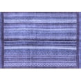 thumbnail image 1 of Ahgly Company Machine Washable Indoor Rectangle Abstract Blue Modern Area Rugs, 8' x 12', 1 of 4