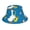 Cartoon Goose, variant on Cartoon Frog Reflective Double-Sided Bucket Hat, Sun Hat, Soft and Breathable for Gardening, Beaching, Camping, Hiking, Fishing