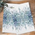 thumbnail image 4 of Teal Blue Eucalyptus Leaves Kitchen Towels Set of 4, Water Absorbent Dish Towel, Spring Floral Summer Botanical Decorative Hand Towels - Quick Drying Cloth for Cooking Baking, 18x28 Inch, 4 of 8