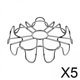 thumbnail image 1 of 5 Rejillas De Acero Inoxidable Para Cocinar Al , Para Horno, Freidora De Aire, Olla Plateada, 1 of 10