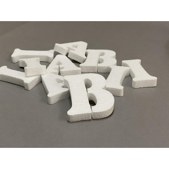 3" Smooth EPS Foam Letters Alphabet Numbers for Crafts Party Signs Walls Party Decor (3"H - 12 Pieces (Please specify When Order))