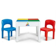 Jimu Toys Kids Activity Table Set - 3 in 1: Learning, Storage and Play