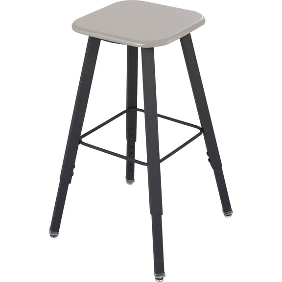 Scranton & Co Adjustable Height Stool with Beige Seat