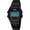 1123-Black, variant on Unisex Classic Square Ultra Thin Digital Wrist Watch, Stainless Steel, Waterproof Luminous LED, Dual Time, Chronograph Stopwatch Alarm for Outdoor Sports