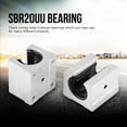thumbnail image 4 of 4 PCS SBR20UU 20mm Aluminum , Sbr20 Stop Blocks 20mm Linear Bearing Open Linear Motion Ball Bearing CNC Slide Bushing Block For SBR20 20mm Linear Guide Rail, 4 of 8