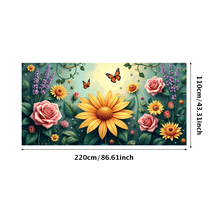 LUUFILx Blue Butterfly Banner Backdrop Wall Hanging Decor Party Events Photography Props Background Home Decor Birthday Decoration Art Display