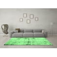 thumbnail image 3 of Ahgly Company Indoor Rectangle Abstract Emerald Green Modern Area Rugs, 2' x 3', 3 of 4