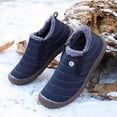 thumbnail image 4 of jsaierl Couples Comfortable Casual Shoes Women's Men Winter Water-resistant Flat Fleece Lined Boots, 4 of 8
