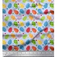 thumbnail image 1 of Soimoi Polyester Crepe Fabric Egg Easter Print Sewing Fabric Yard 42 Inch Wide, 1 of 3