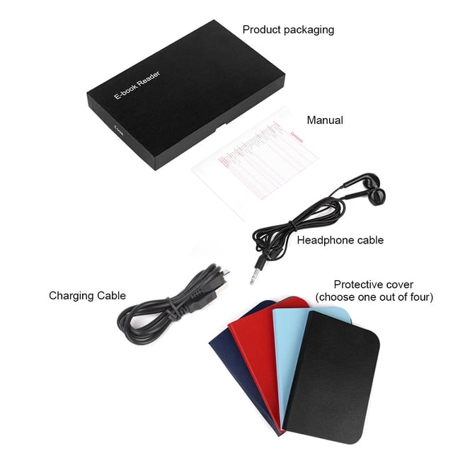 Hi,Fancy Liseuse de Livres Électroniques avec Écran TFT HD de 7 Pouces Lecteur Audio MP3 Numérique Musique Tablette Noir,4 Go,Prise US
