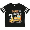 thumbnail image 3 of Inktastic Three and Digging It Bulldozer 3rd Birthday Boys or Girls Toddler T-Shirt, 3 of 5