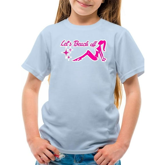 Let's Beach Off Doll T-shirt Youth's -SmartPrintsInk Designs