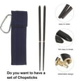 thumbnail image 6 of Raindrops 1 Pair Reusable Chopsticks Folding Chopsticks Portable Chopsticks Foldable Chopsticks with Bag, 6 of 7
