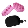 thumbnail image 2 of Agarres de levantamiento de pesas, empuñaduras, agarres de manos, empuñaduras ergonómicas de gimnasia, guantes de entrenamiento para ejercicio de Rosa, 2 of 8