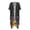 Floral, variant on HELLHERO Dark Leopard Print Bathing Suit Cover Up Half Sleeve Polyester Flowy Long Kimono Swimsuit Cover Up