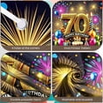 thumbnail image 4 of Golden Glitter 70th Birthday Banner Colorful Balloons Display Firework Design Gift Box Decor Birthday Party Backdrop for 70th Birthday Party Indoor Celebration Family Gathering, 4 of 9