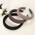 thumbnail image 6 of Unique Bargains 3pcs Fabric Wide Headbands Simplicity Design 1.18inch Light Brown Deep Brown Black for Women Girl, 6 of 7
