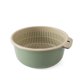 thumbnail image 5 of Cesta de drenaje multifuncional de doble capa para frutas y verduras, filtro de limpieza, colador de lavado, contenedor de alimentos (verde nórdico, talla S), 5 of 6