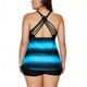 thumbnail image 3 of Trajes de baño para mujer Conjunto de bikini entrecruzado a rayas Trajes de baño de talle alto Zhivalor CZMR-YX24-4, 3 of 3