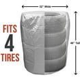 thumbnail image 2 of Seasonal Tire Storage Cover-Dustproof Protective Polyester Cover with Drawstring - Holds 4 tires up to 32" Diameter, 2 of 4