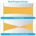 thumbnail image 4 of Uxcell Stretch Chair Sashes Bow Sash Elastic Chair Cover Bands Sashes Bow Tie Yellow, 4 of 6