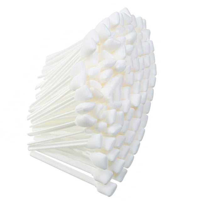 NATEFEMIN Hard Contaminant Removers 50Pcs Cleaning Swabs, Polyester Fiber Heads, Suitable for Various Electronics