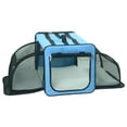 thumbnail image 6 of Pet Life Capacious Dual-Expandable Wire Folding Lightweight Collapsible Travel Pet Dog Crate, 6 of 12